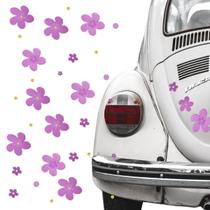 Adesivo Decorativo de Parede, Carro e moto Florzinhas