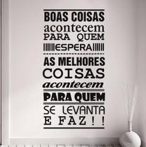 Adesivo Decorativo De Parede Com Frases Boas