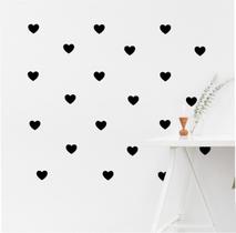 Adesivo Decorativo De Parede, Coração 5cm 70 Peças
