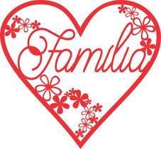 Adesivo Decorativo de Parede Coração Família Adesivo Decorativo de Parede Coração Família