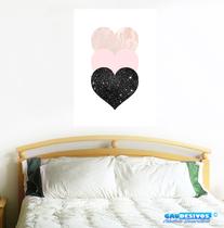 Adesivo Decorativo de Parede Corações Adesivo Decorativo de Parede Corações