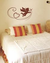 Adesivo Decorativo de Parede Cupido Românticos Formando um coração lindo para quarto