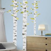 Adesivo decorativo de parede estilo árvore bétula roommates