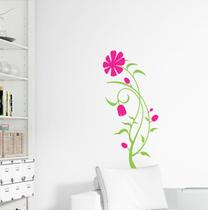 Adesivo Decorativo de Parede Floral Flores Coloridos Ramos