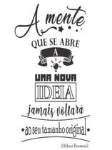 Adesivo Decorativo de Parede Frase A Mente Que Se Abre Ideia Adesivo Decorativo de Parede Frase A Mente Que Se Abre Ideia