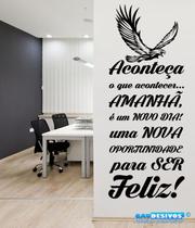 Adesivo Decorativo de Parede Frase Aconteça o Que Acontecer Adesivo Decorativo de Parede Frase Aconteça o Que Acontecer