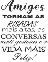 Adesivo Decorativo de Parede Frase Amigos Adesivo Decorativo de Parede Frase Amigos
