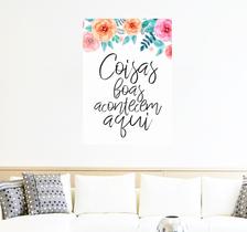 Adesivo Decorativo de Parede Frase Coisas Boas Acontecem