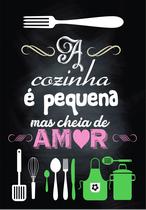 Adesivo Decorativo de Parede Frase Cozinha Pequena Adesivo Decorativo de Parede Frase Cozinha Pequena