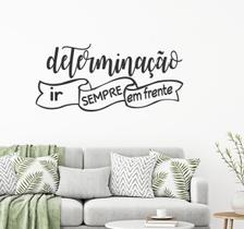Adesivo Decorativo De Parede Frase Determinação Motivacional