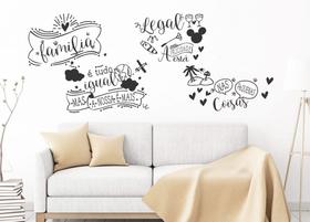 Adesivo Decorativo de Parede Frase Família É Tudo... Adesivo Decorativo de Parede Frase Família É Tudo...
