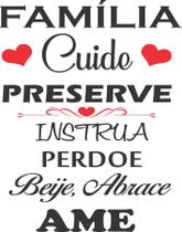 Adesivo Decorativo de Parede Frase Família Adesivo Decorativo de Parede Frase Família