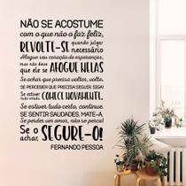 Adesivo Decorativo de Parede Frase Fernando Pessoa - Kanto Store