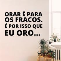 Adesivo Decorativo de Parede Frase Orar