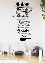 Adesivo Decorativo De Parede Frase Prato Do Dia Pra Cozinha