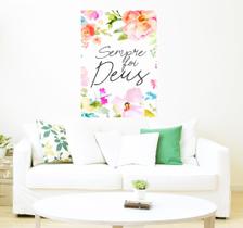 Adesivo Decorativo de Parede Frase Sempre Foi Deus Adesivo Decorativo de Parede Frase Sempre Foi Deus
