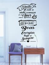 Adesivo Decorativo De Parede Frase Sobre Família Coração Adesivo Decorativo De Parede Frase Sobre Família Coração