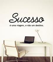 Adesivo Decorativo de Parede Frase Sucesso