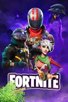 Adesivo Decorativo de Parede Jogo Fortnite Jogadores Adesivo Decorativo de Parede Jogo Fortnite Jogadores