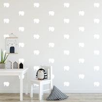 Adesivo Decorativo de Parede - Kit Com 35 Elefante - 040kaa06