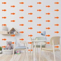 Adesivo Decorativo de Parede - Kit Com 55 Peixes - 019kaa09