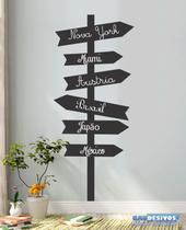 Adesivo Decorativo de Parede Lousa de Plaquinhas Nomes Adesivo Decorativo de Parede Lousa de Plaquinhas Nomes