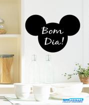 Adesivo Decorativo de Parede Lousa Rosto do Mickey Mouse Adesivo Decorativo de Parede Lousa Rosto do Mickey Mouse