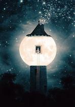 Adesivo Decorativo de Parede Lua Mágica Lindo para sala Adesivo Decorativo de Parede Lua Mágica Lindo para sala