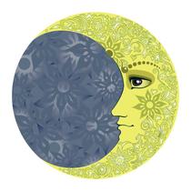 Adesivo Decorativo de Parede Mandala Luar Lua Sala - 063ir Adesivo Decorativo de Parede Mandala Luar Lua Sala - 063ir