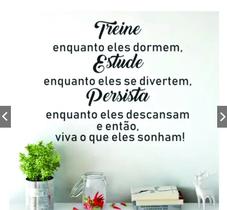 Adesivo Decorativo De Parede Motivacional Treine Persista Adesivo Decorativo De Parede Motivacional Treine Persista