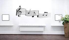 Adesivo Decorativo De Parede Nota Musicais Para Sala Quarto