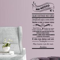 Adesivo Decorativo De Parede Quarto Sala Oração Pai Nosso