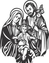 Adesivo Decorativo de Parede Religião Sagrada Família Adesivo Decorativo de Parede Religião Sagrada Família