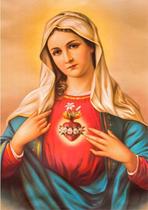 Adesivo Decorativo de Parede Religioso Sagrado Coração de Maria Adesivo Decorativo de Parede Religioso Sagrado Coração de Maria