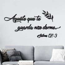 Adesivo decorativo de Parede / Salmos / Aquele que te Guarda Não dorme - (80x40cm) Adesivo decorativo de Parede / Salmos / Aquele que te Guarda Não dorme - (80x40cm)