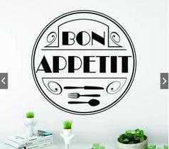 Adesivo Decorativo De Parede Talheres Cozinha Bon Appetit