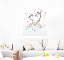 Adesivo Decorativo de Parede Unicórnio e Arco-íris Adesivo Decorativo de Parede Unicórnio e Arco-íris