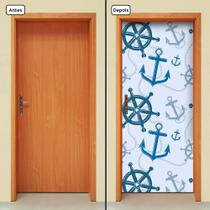 Adesivo Decorativo de Porta - Âncoras - Marítimo - 1493cnpt Adesivo Decorativo de Porta - Âncoras - Marítimo - 1493cnpt