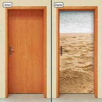 Adesivo Decorativo de Porta - Areia - Praia - 1296cnpt Adesivo Decorativo de Porta - Areia - Praia - 1296cnpt