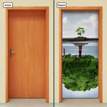Adesivo Decorativo de Porta - Árvore - Natureza - 1247cnpt Adesivo Decorativo de Porta - Árvore - Natureza - 1247cnpt