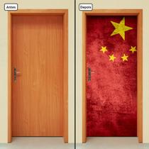 Adesivo Decorativo de Porta - Bandeira China - 1890cnpt