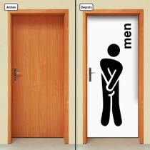Adesivo Decorativo de Porta - Banheiro Masculino - 683cnpt