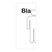 Adesivo Decorativo de Porta - Banheiro Masculino - Bla - 2178cnpt