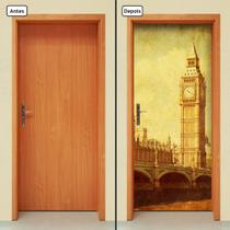 Adesivo Decorativo de Porta - Big Ben - Londres - 1273cnpt