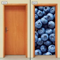 Adesivo Decorativo de Porta - Blueberry - Frutas - 312cnpt