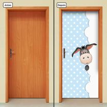 Adesivo Decorativo de Porta - Burrinho - Infantil - 2057cnpt Adesivo Decorativo de Porta - Burrinho - Infantil - 2057cnpt