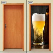 Adesivo Decorativo de Porta - Cerveja - 1294cnpt