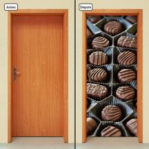 Adesivo Decorativo de Porta - Chocolate - Bombons - 313cnpt