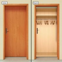 Adesivo Decorativo de Porta - Closet - Armário - 1173cnpt - Allodi