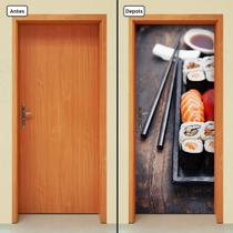 Adesivo Decorativo de Porta - Comida Japonesa - 387cnpt